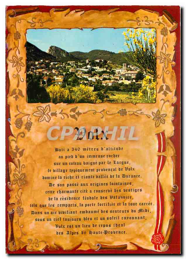 CPM Volx Alpes de Haute Provence 