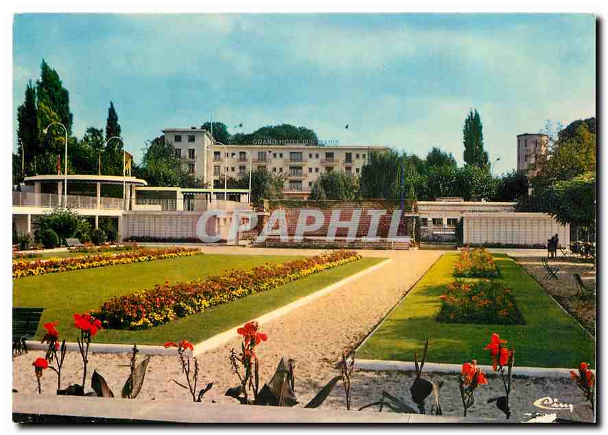 CPM Enghien les Bains Val d'Oise Jardin des roses 