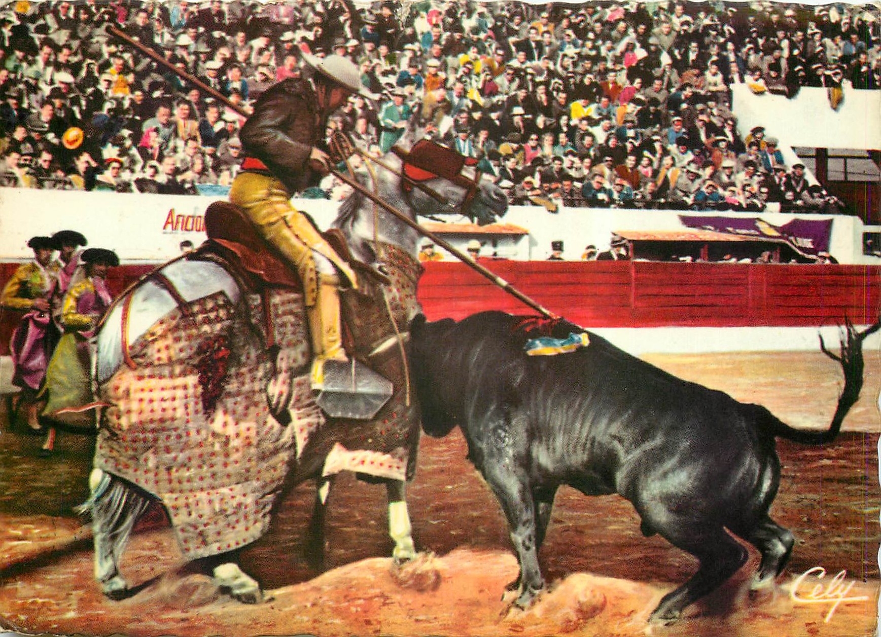 CPM Uune bonne pique Una buena pica Corrida