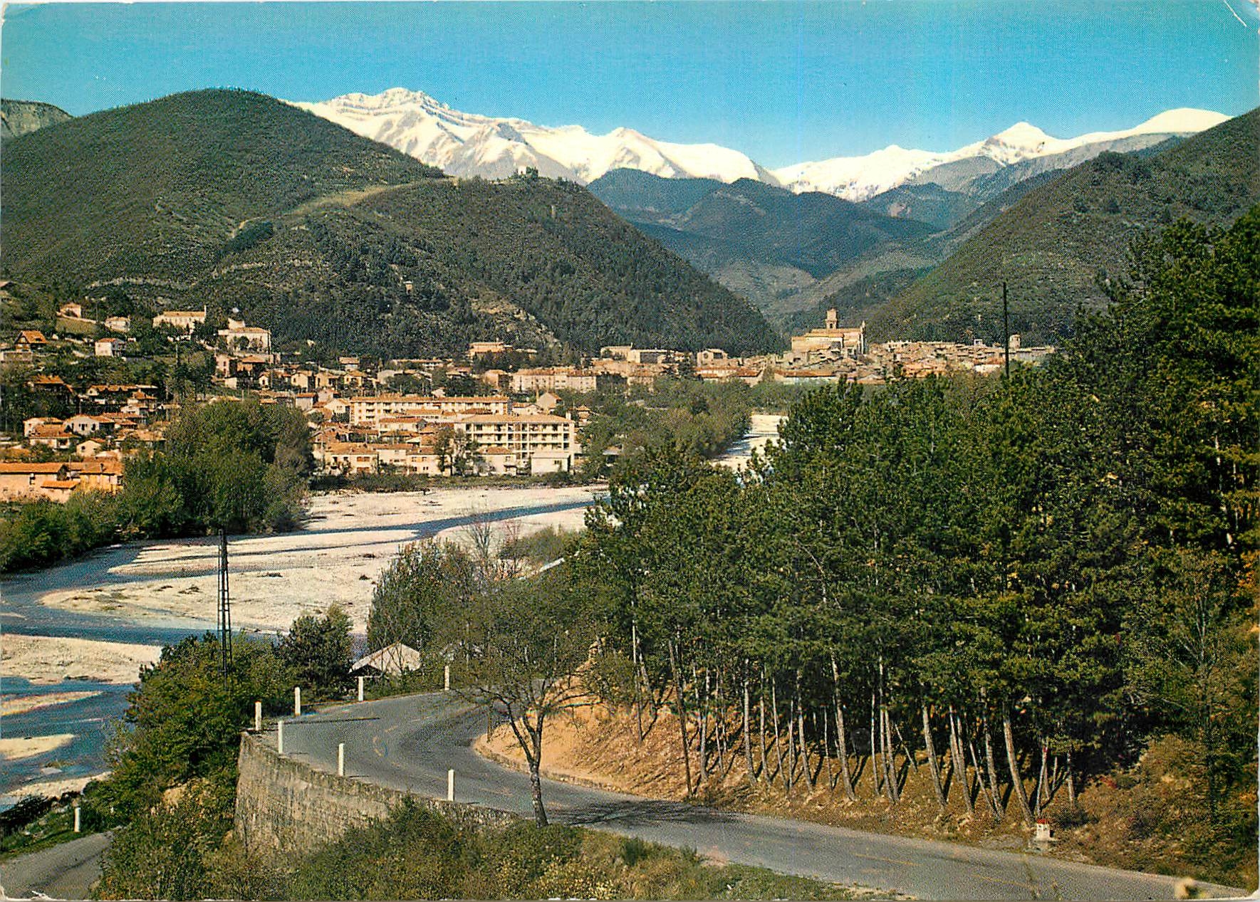 CPM Digne Baset Alpes Route de Nice Tete de l'Estrop et les Trois Eveches 