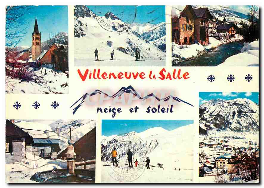 Villeneuve la Salle — neige et soleil — Éditions 'La Cisone' Hachette