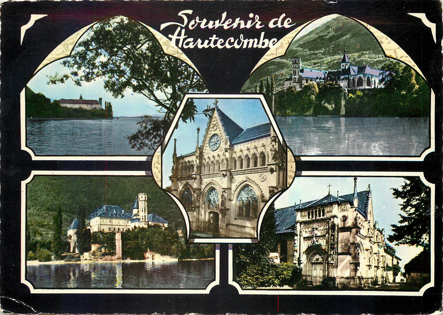 CPM Abbaye d'Hautecombe et Lac du Bourget Fondee par St Bernard 