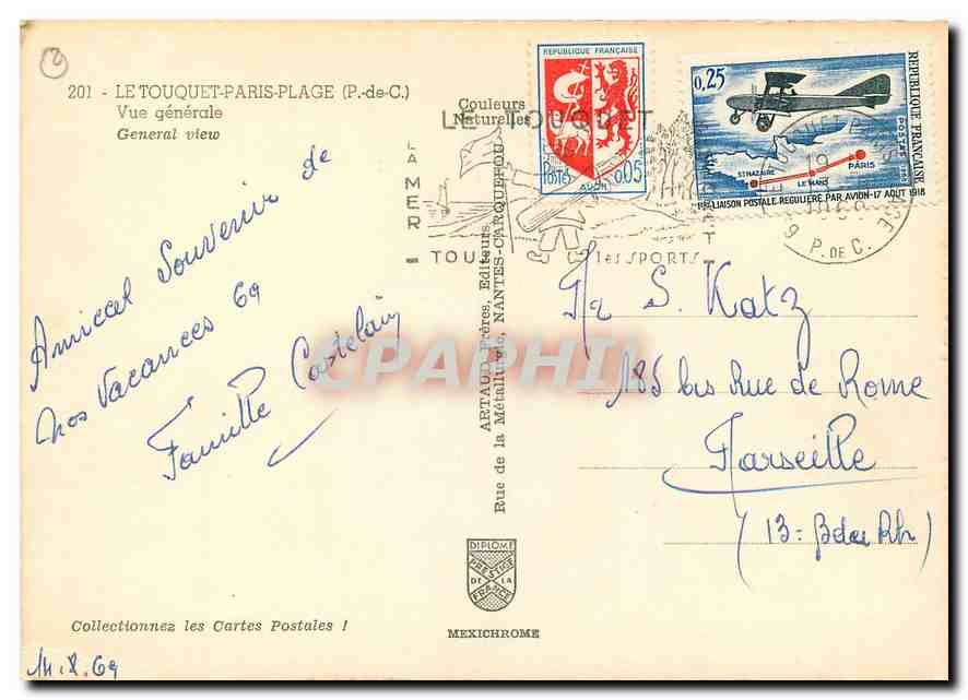 CPM Le Touquet Paris Plage P de C Vue generale  — Verso