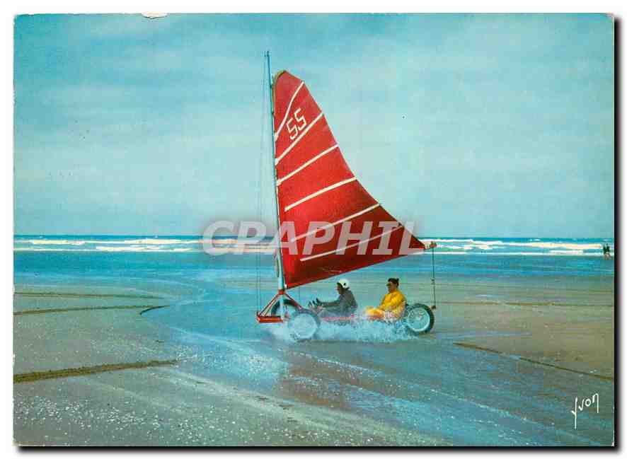 CPM Couleurs et Lumiere de France le Touquet Pas de Calais Un aeroplage 