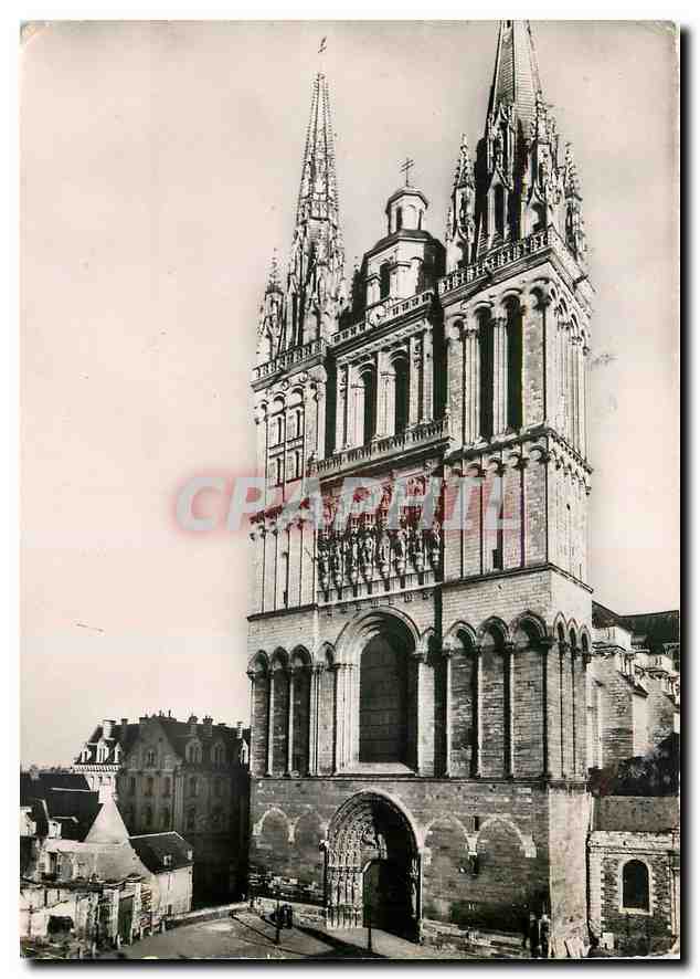 CPM Angers M et L La Cathedrale Saint Maurice Facade Ouest 