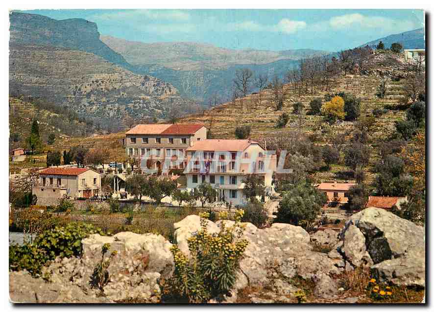 CPM Chateauneuf de Grasse Bel Air et l'entree des Gorges du Loup 
