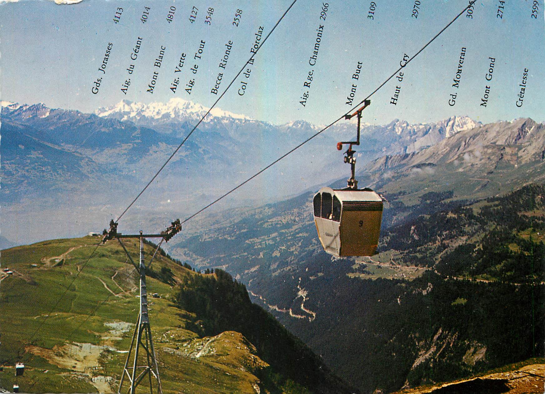 CPM Montana Crans Mont Lachaux Restaurnt Croix d'Err Charles Rey 