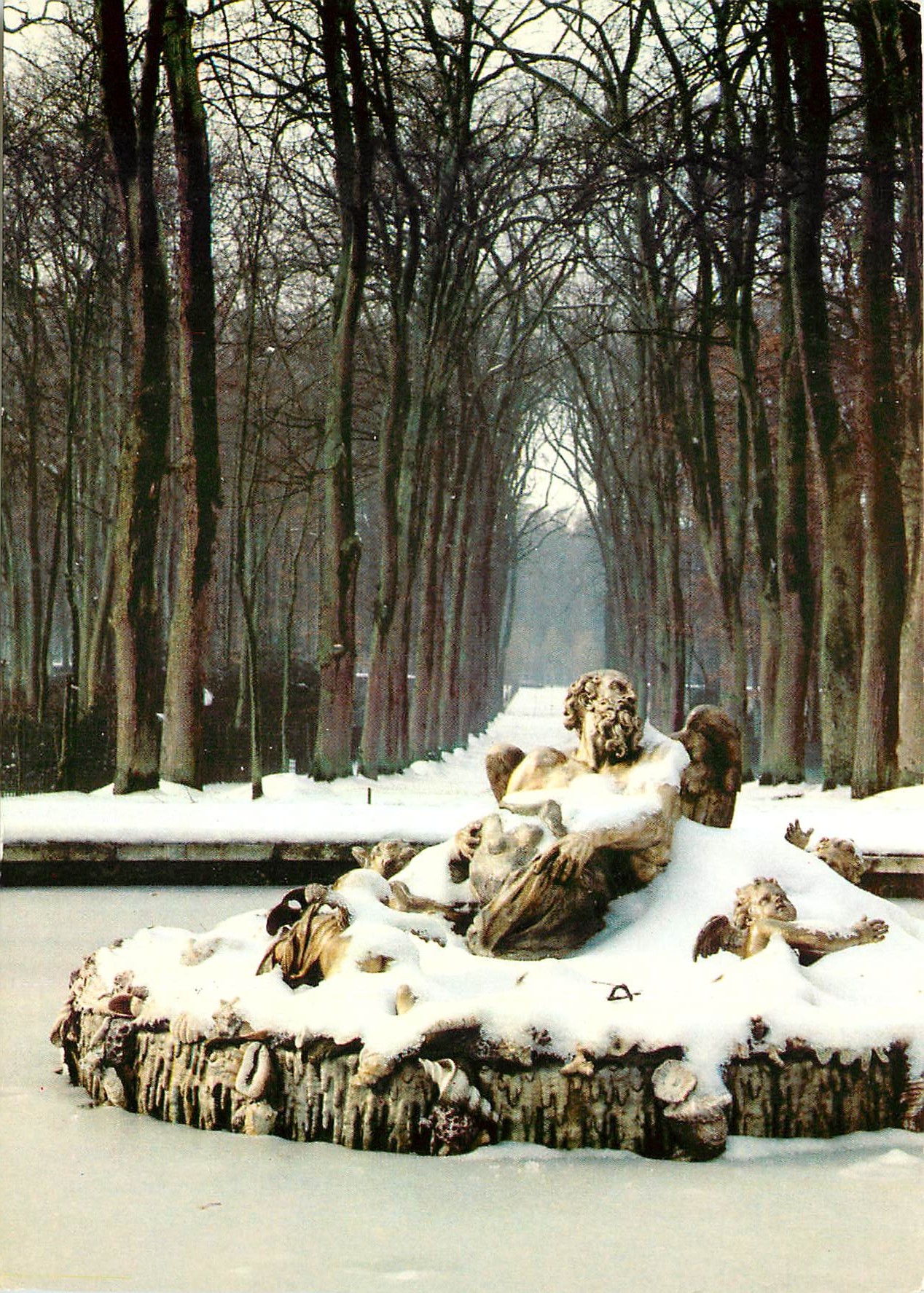 CPM Versailles Le Bassin de Setume ou Bassin de l'Hiver 