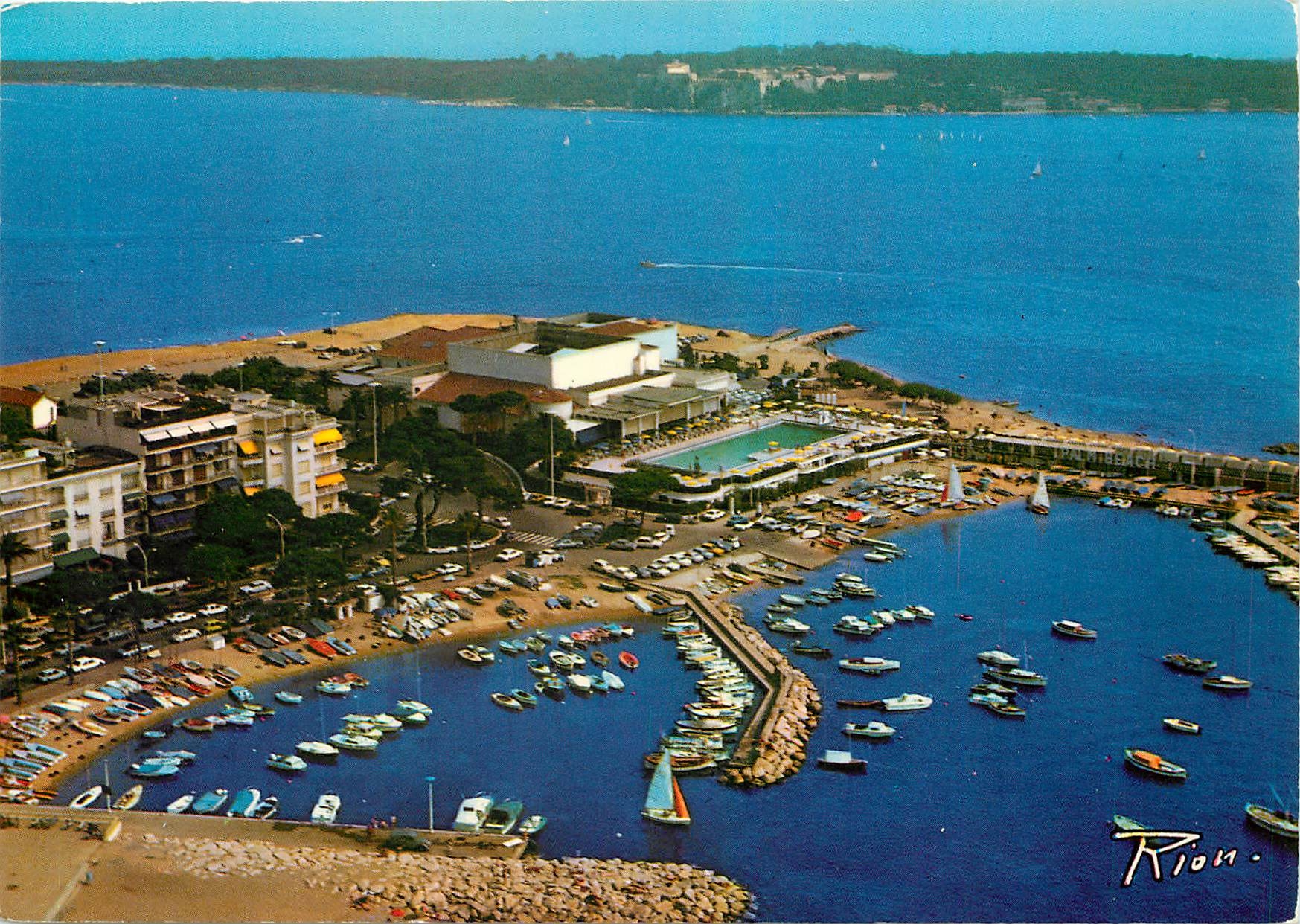 CPM La Cote d'Azur inoubliable Cannes Vie aerienne Le Palm beach 