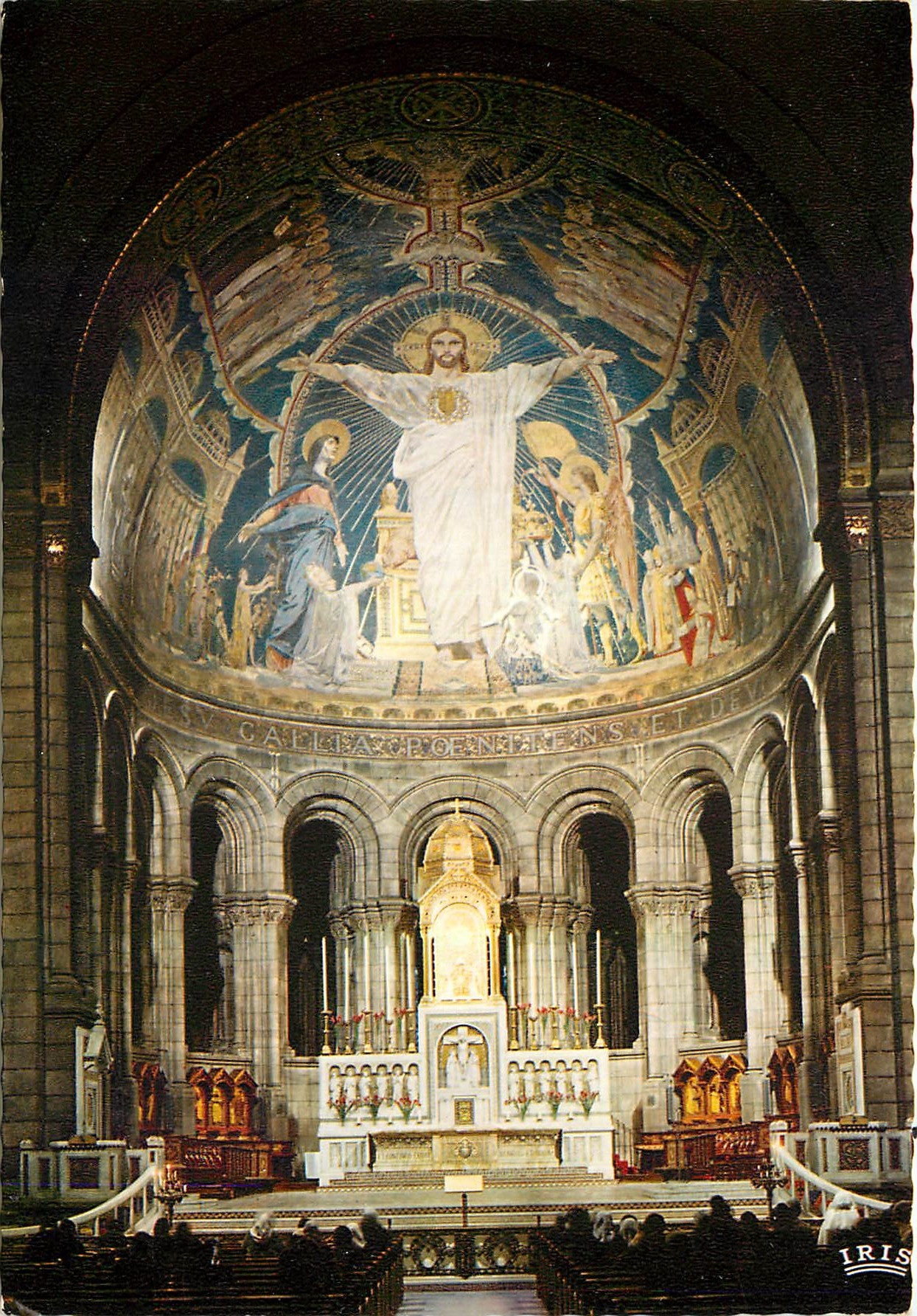 CPM Paris et ses Merveilles Basilique du Sacre Coeur Le choeur et la mosaique 