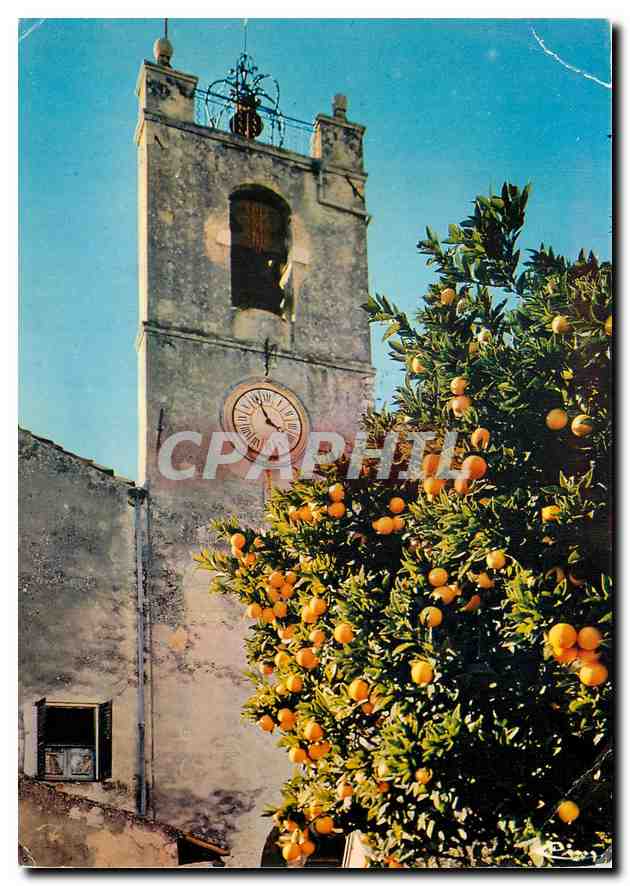 CPM Haut de Cagnes Alp Mar Le clocher de l'eglise 