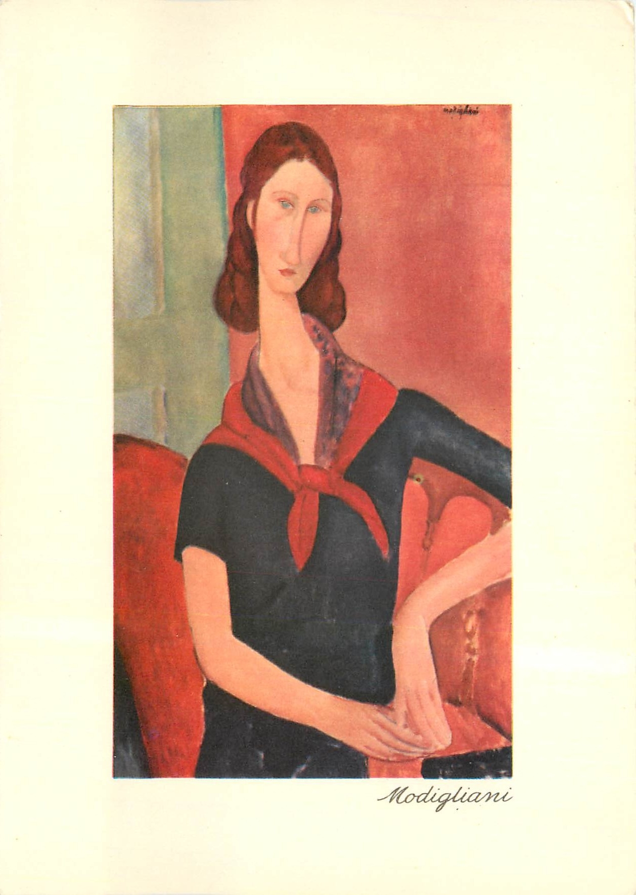 CPM Amedeo Modigliani Portrait de Jeanne Hebuterne 