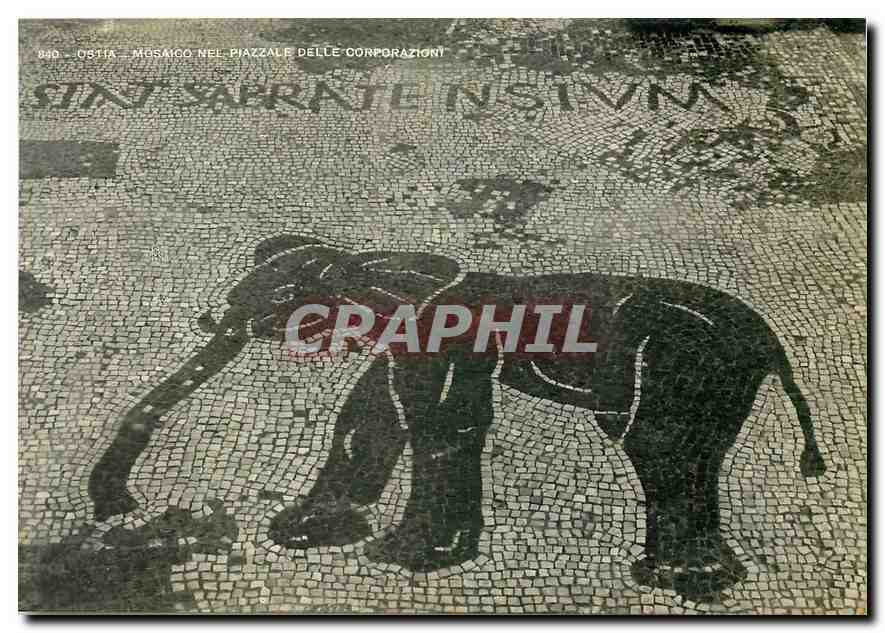 CPM Mosaico Plazzale delle Corporazioni Elephant
