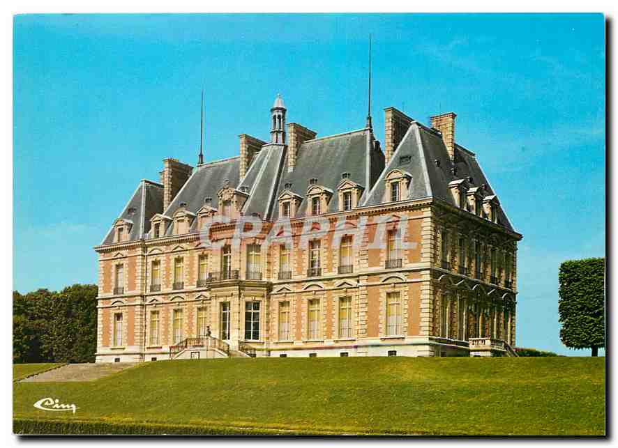 CPM Musee de l'Ile de France Sceaux Hauts de Seine Le chateau facade cote parc 
