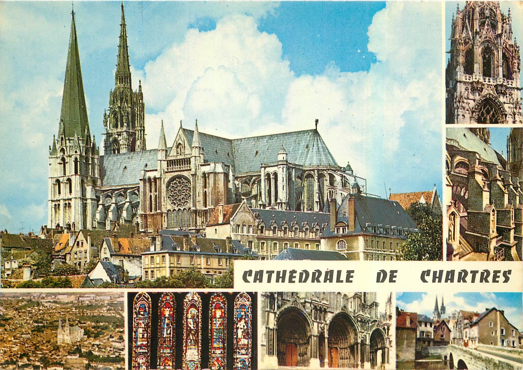CPM En Beauce Chartres Eure et Loire Divers aspect de la Cathedrale 