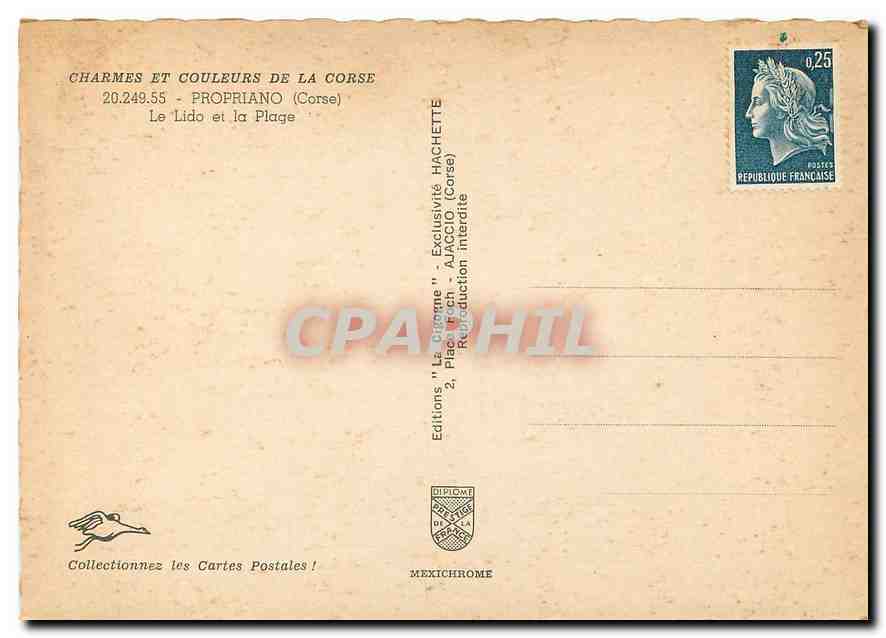 Le Lido et la Plage — Propriano (Corse) — Éditions Diplome — Rückseite