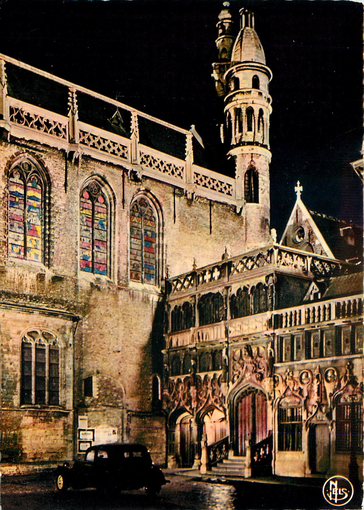 CPM Bruges illumination de la Chapelle du St Sang 