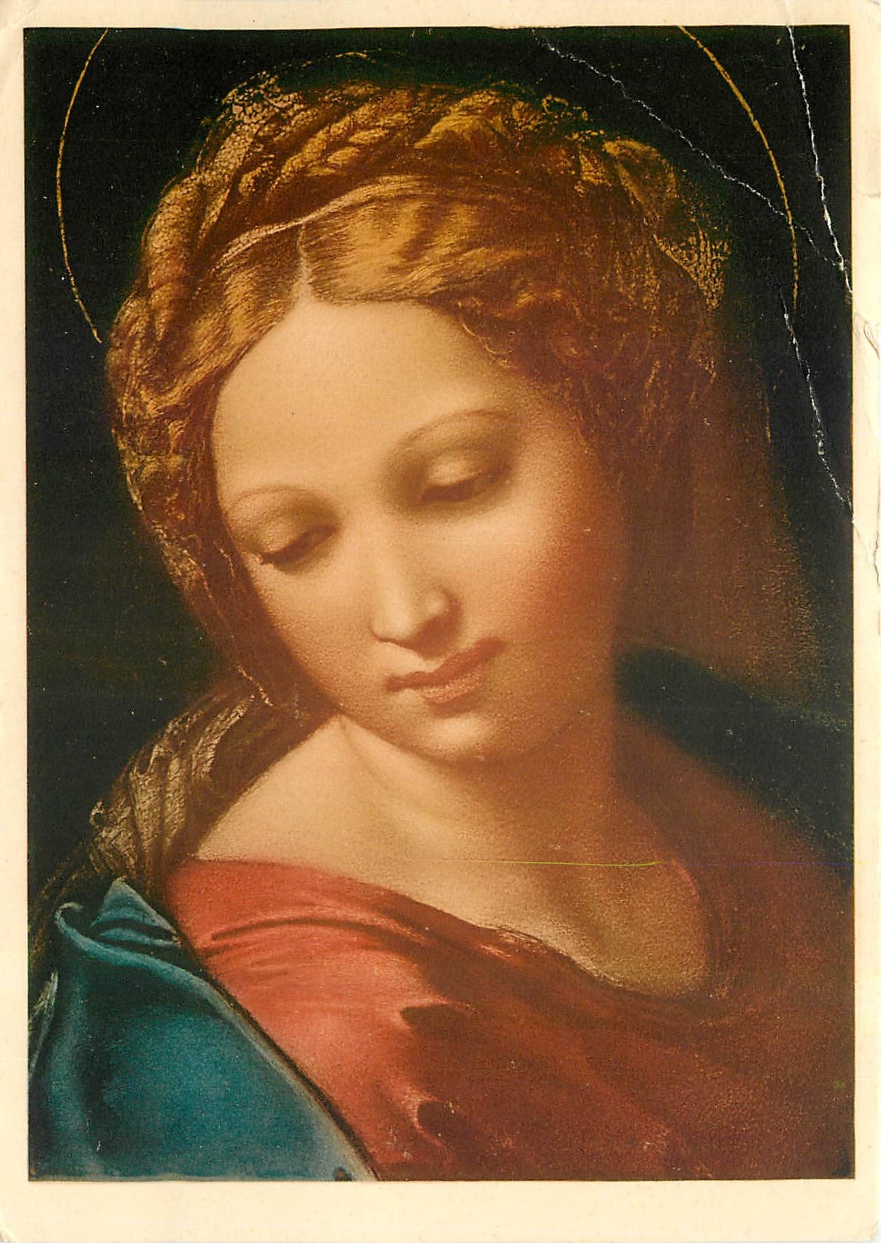 CPM Santa Gamiglia Detta la Perla Particolare della Vergine Raffaello Galleria del prado Madrid 