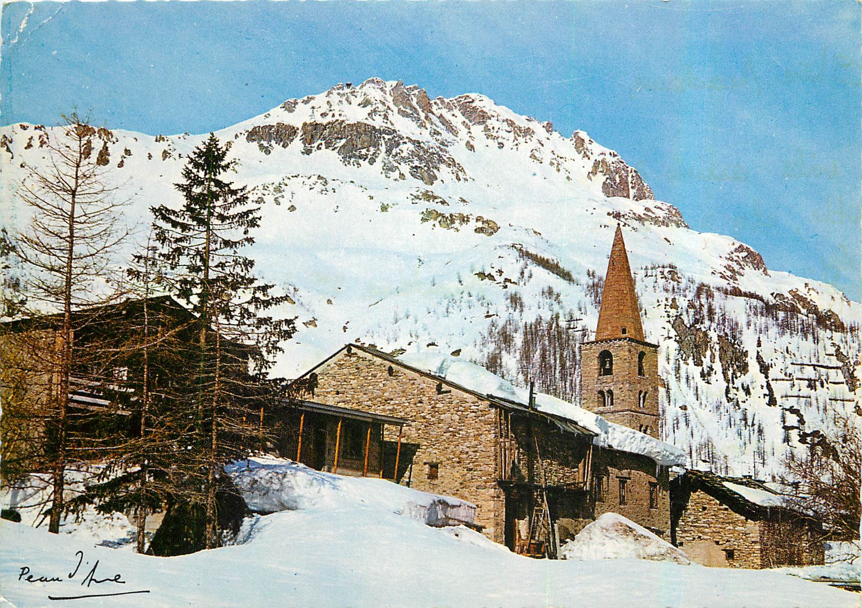 Val d'Isère (Alt. 1850m) — Un coin du vieux village — Cliché Peau d'Ane, n° 1020