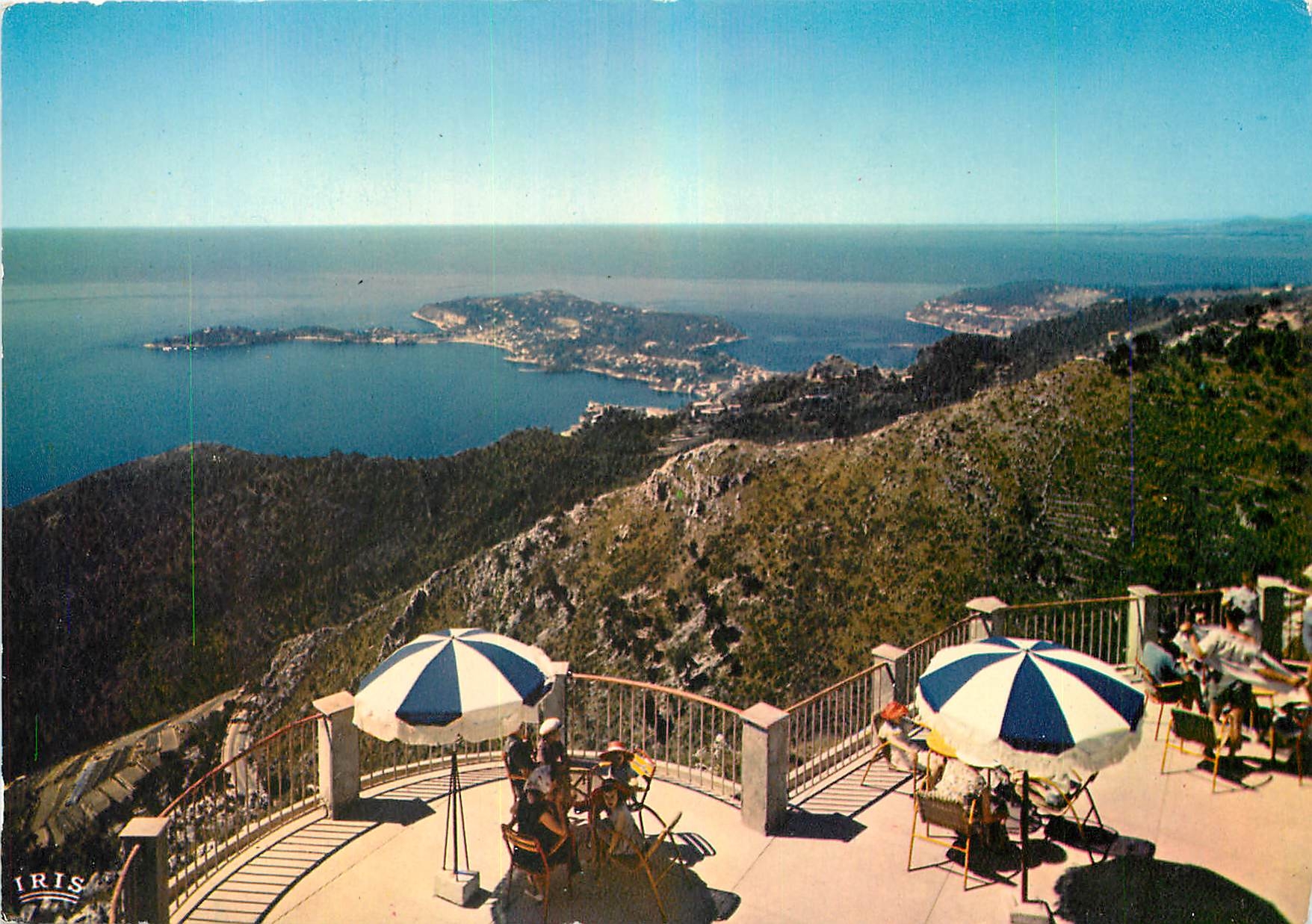 CPM La Cote d'Azur Excursion de la Grande Corniche la Terrasse du Belvedere d'Eze vue sur le Cap Fer