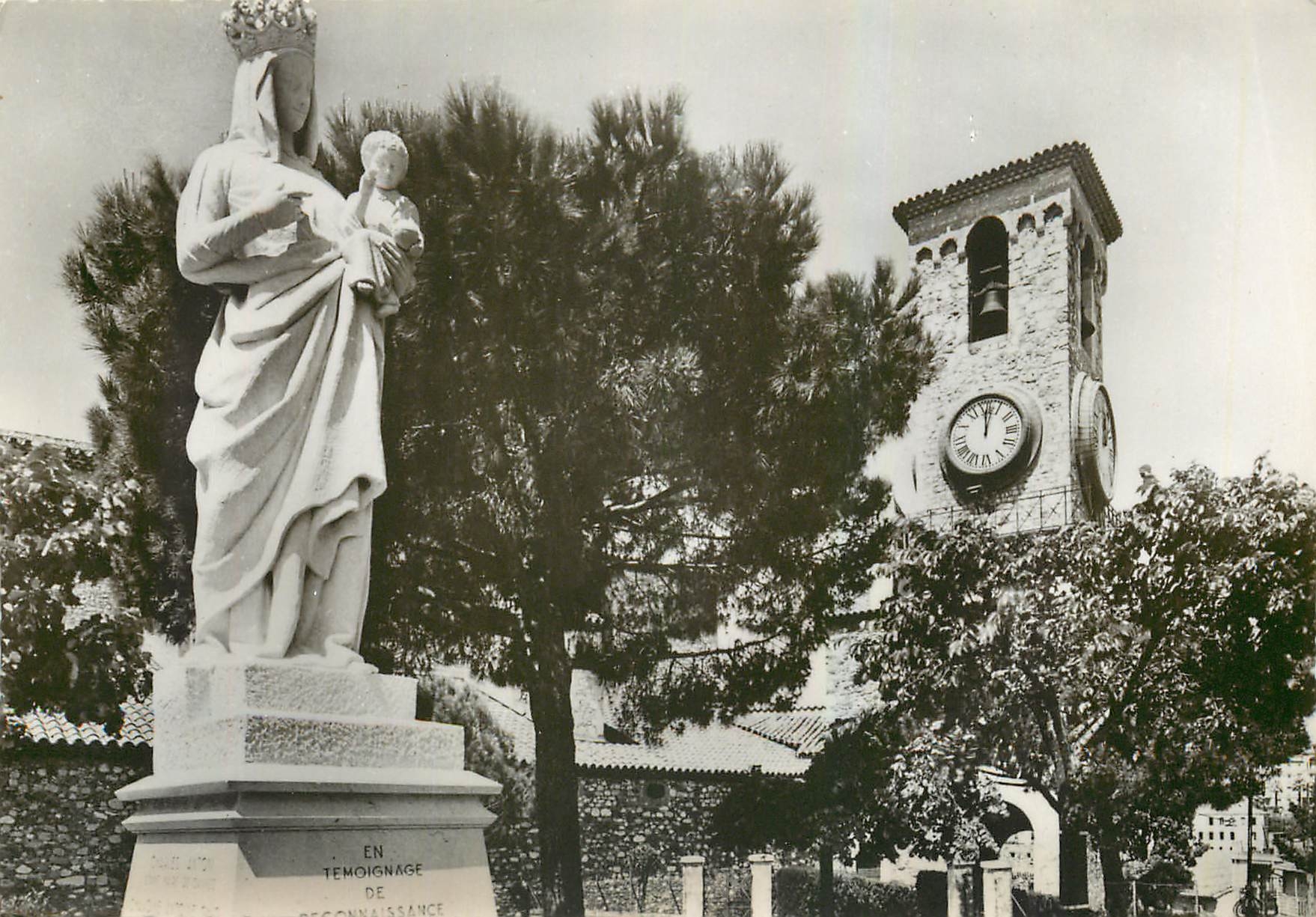 CPM Cannes A M la Vierge de la Paix Clocher de N D d'Esperance 