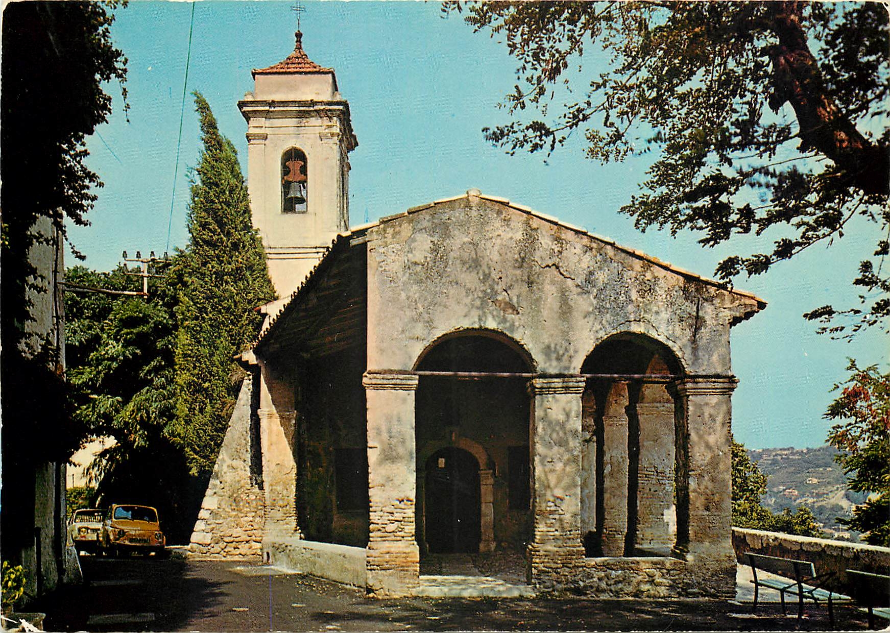 CPM La Cote d'Azur inoubliable dans le Haut de Cagnes la Chapelle Notre Dame de Protection 