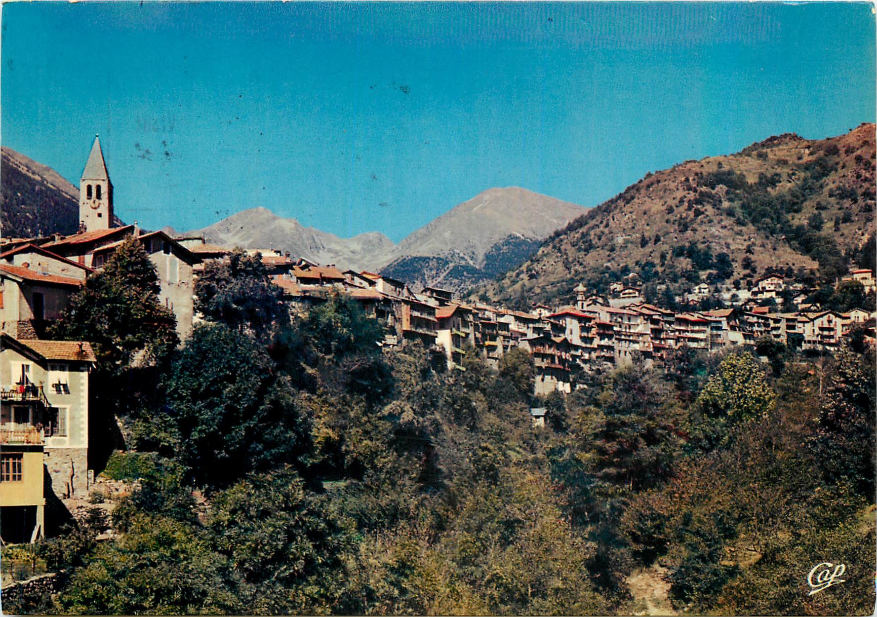 CPM Saint Martin Vesubie Facades du Vieux Village 