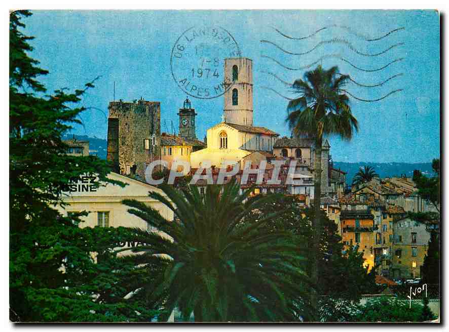 CPM La Cote d'Azur miracle de la nature Grasse Alpes Maritimes l'ancienne Cathedrale Notre Dame dans