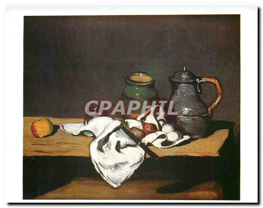 CPM Nature morte a la bouilloure Musee d'Orsay Paris Paul Cezanne