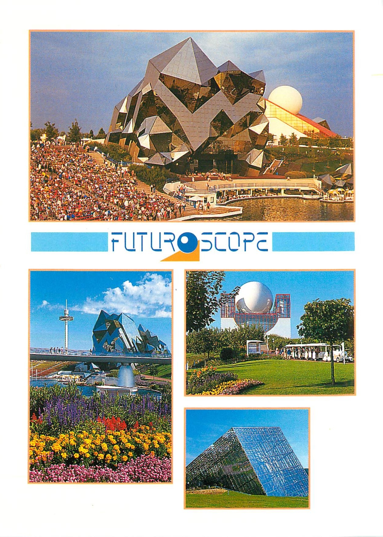 CPM Le Kinemax Le Pavillon du Futurscope Le Theatre Alphanumerique La Gyrotour L'Omnimax 