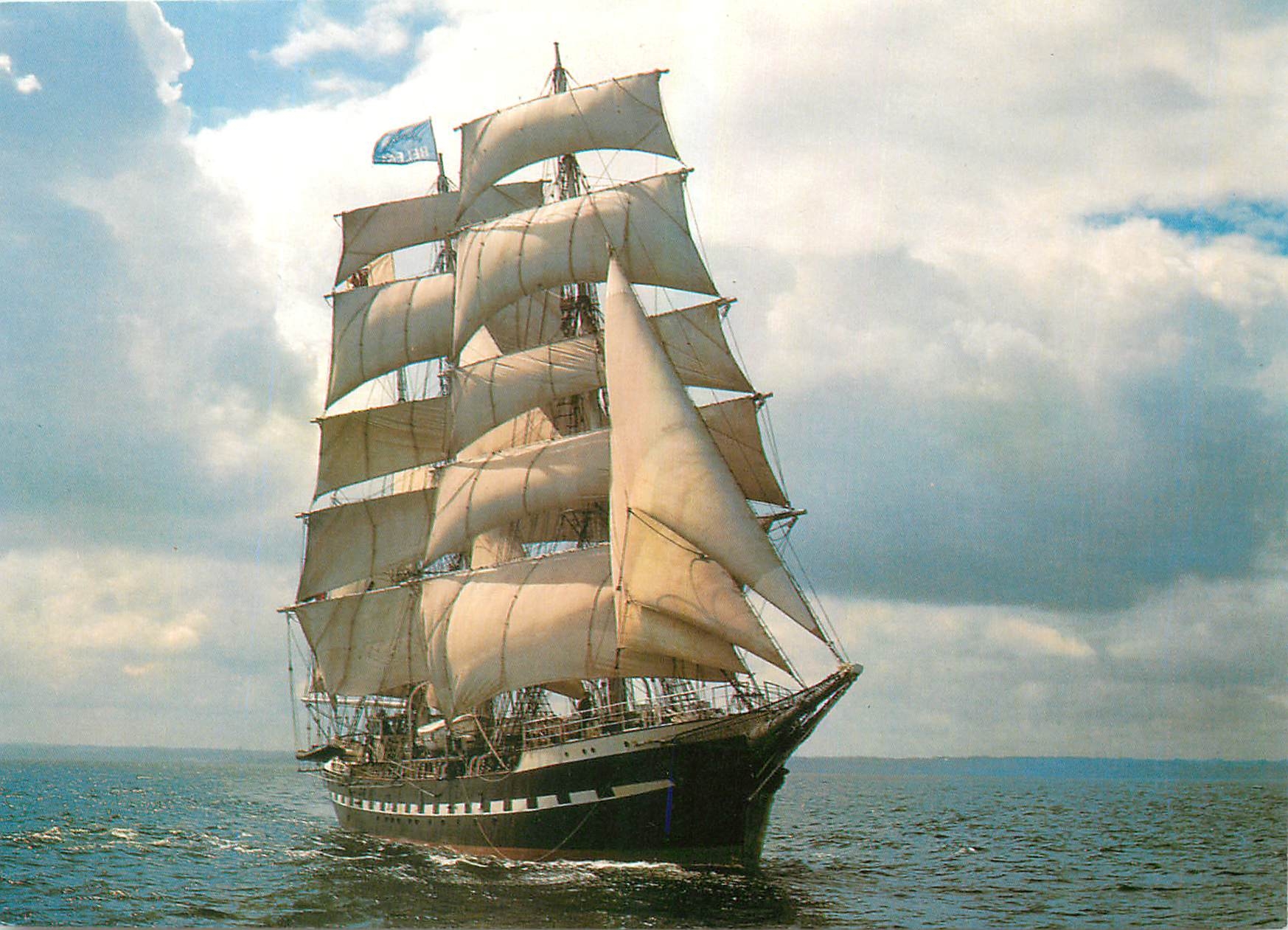 CPM Le Belem Trois Mats barque construit en 1896 a Nantes 