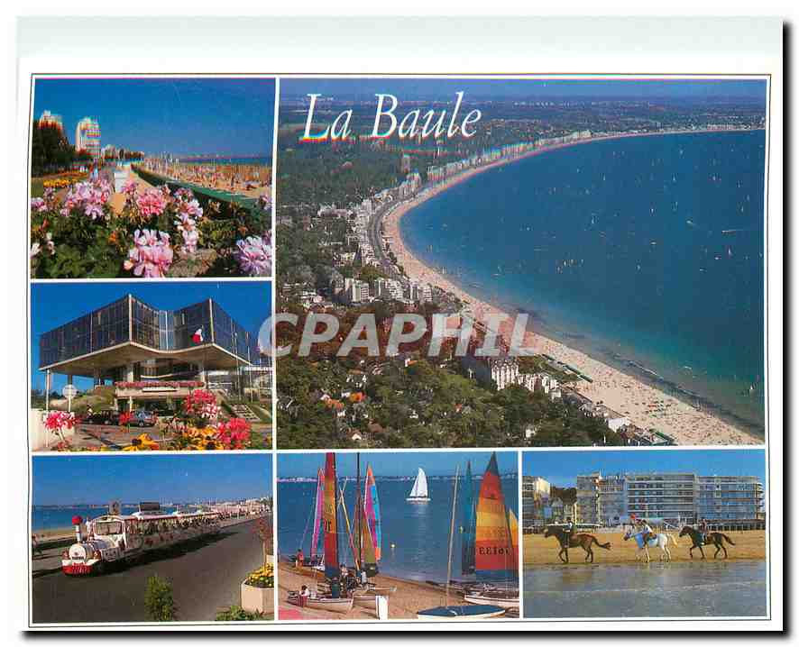 CPM Couleurs de Bretagne La Cote d'Amour La Baule Loire Atlantique La plus belle plage d'Europe 