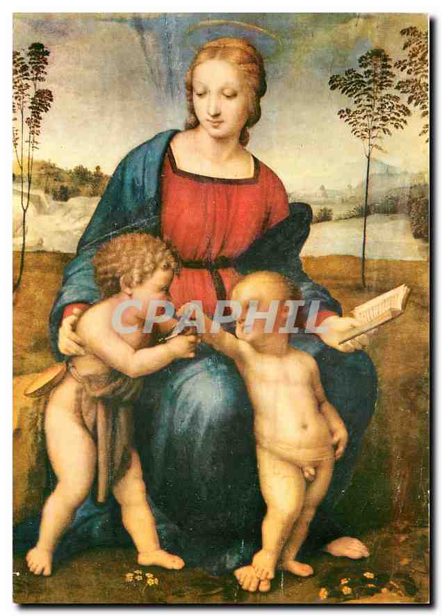 CPM Firenze Galleria Uffizi Rafaello La Madone du Chardonneret 