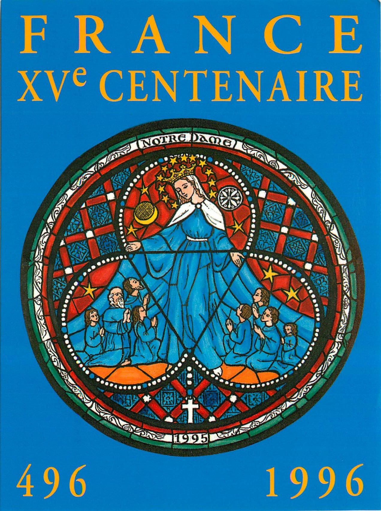 CPM Notre Dame Association XV centenaire de la France 