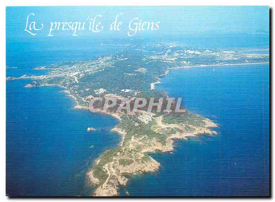 CPM Lumiere et Beaute de la Cote d'Azur Hyeres les Palmiers Vue aerienne de la Presqu'ile de Giens 
