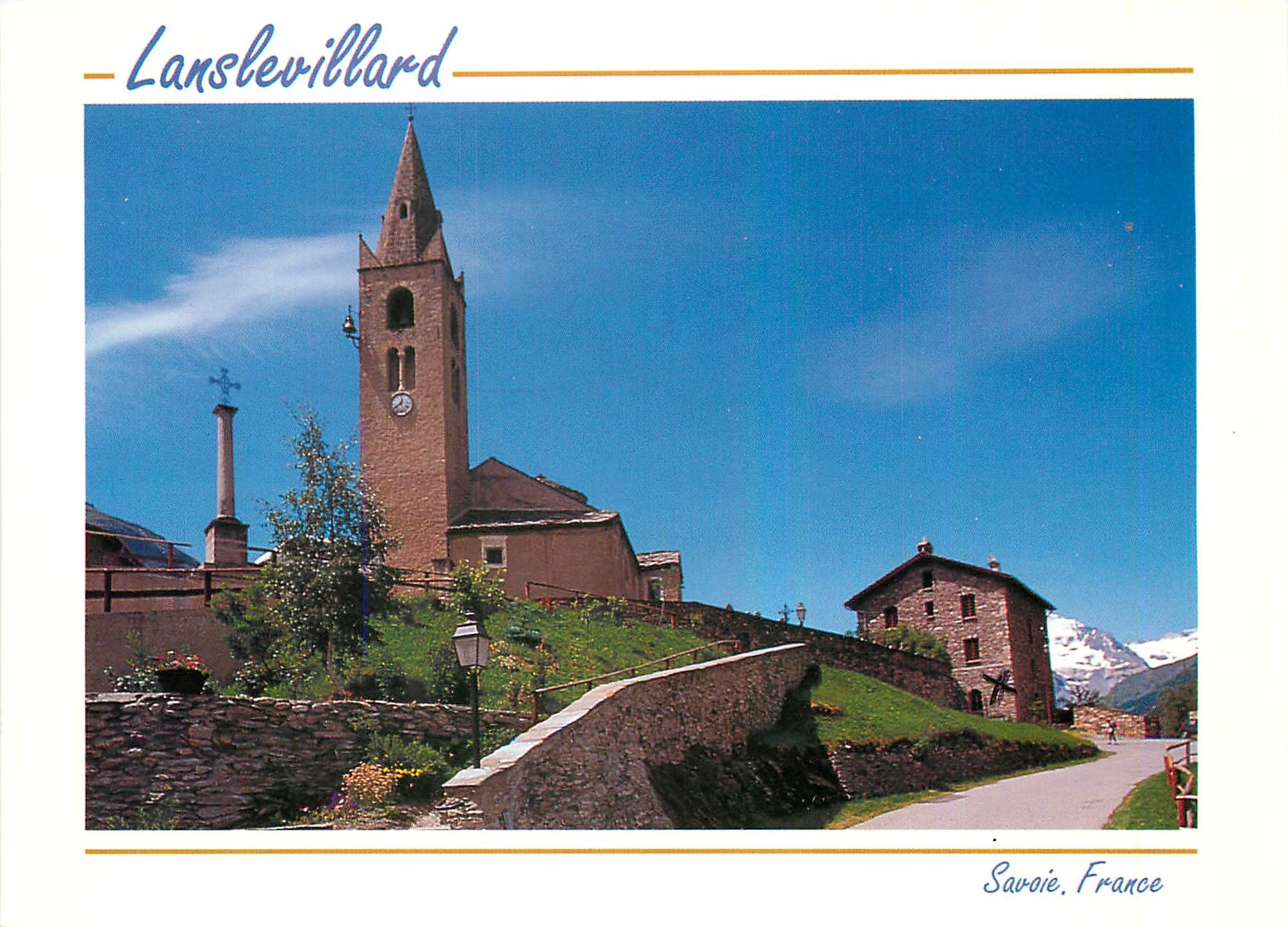 CPM En Haute Maurienne Savoie Lanslevillard L'Eglise St Michel 