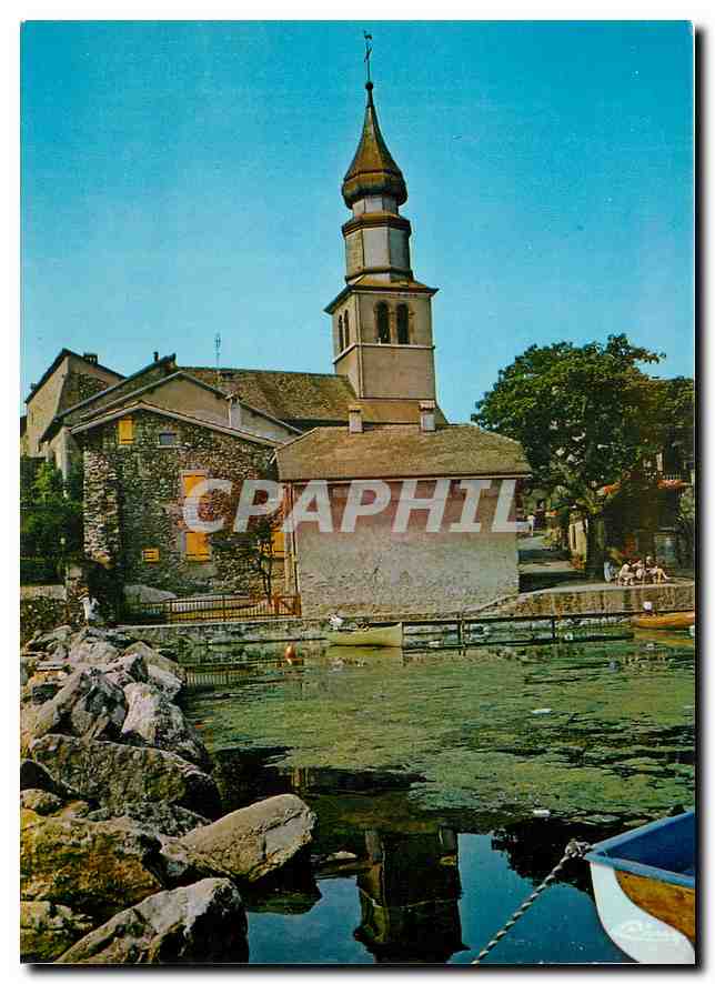 Église et le port — Yvoire (Haute-Savoie) — Éditeur : Imprimerie Mâcon