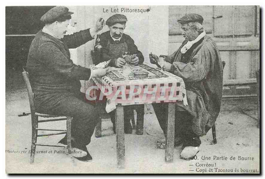 REPRO Le Lot Pittoresque Une Partie de Bourre 