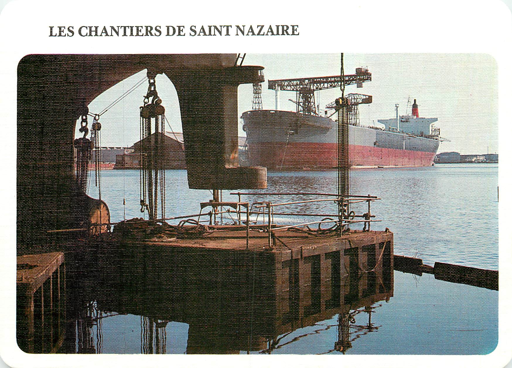 CPM Art et Traditions de Bretagne Les chantiers de Saint Nazaire 