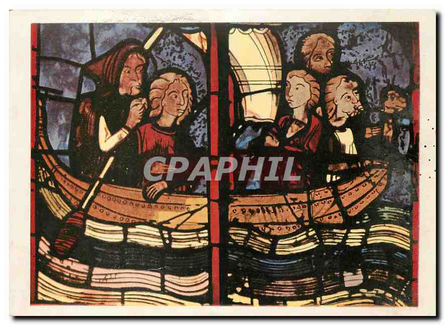 CPM Cathedrale de Bourges Marie L'Egyptienne Part a Jerusalem revant de Debauches 
