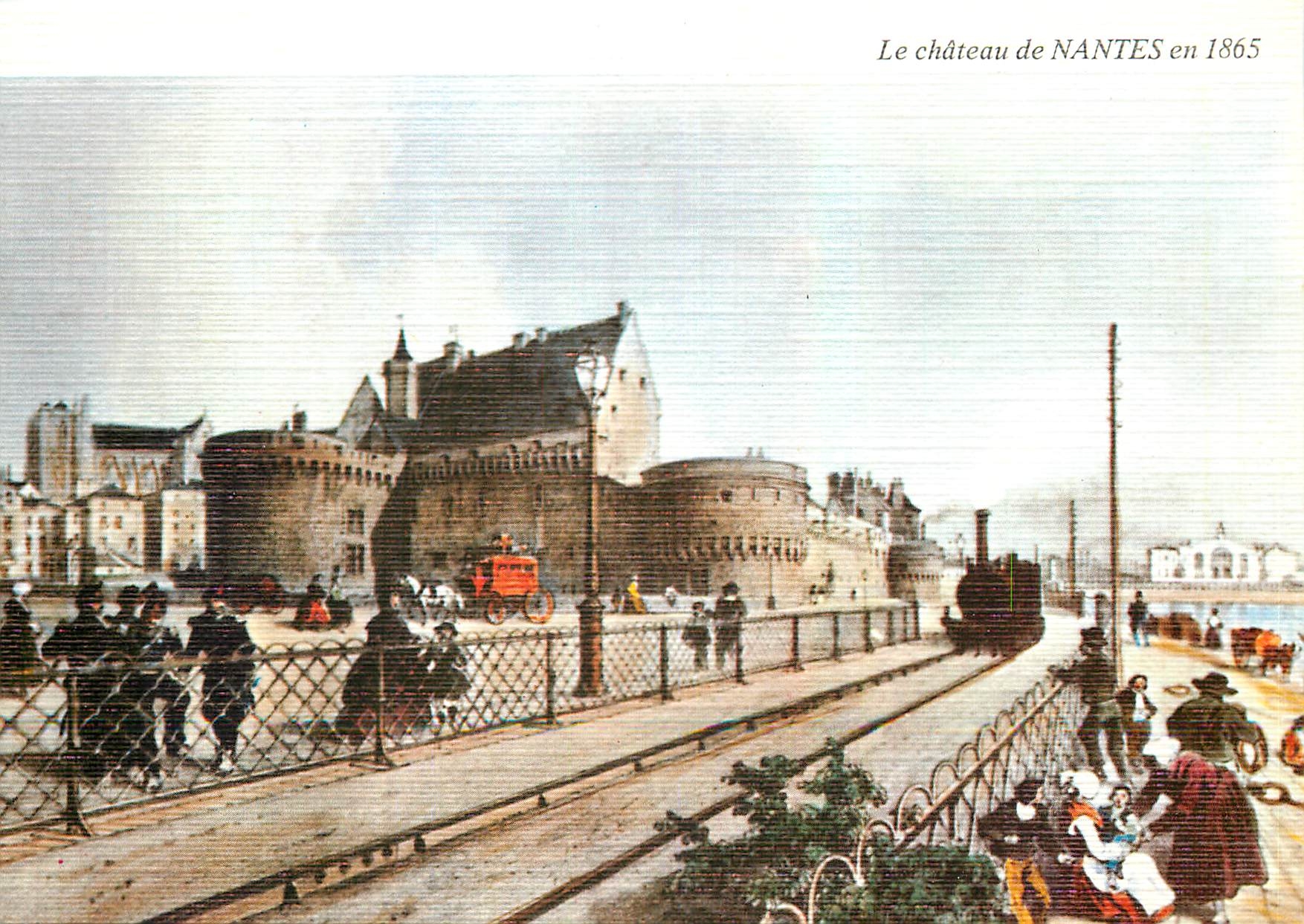 CPM Lithographie Bretagne Ancienne Le Chateau de Nantes 