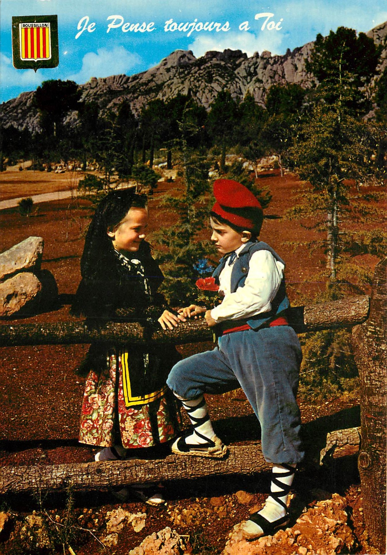 CPM Folklore et Couleurs du Roussillon Premiera amoura Catalana 