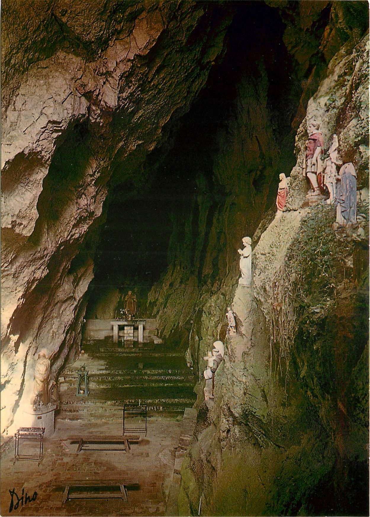 CPM St Paul de Fenouillet Ermitage de St Antoine de Galamus La Grotte 