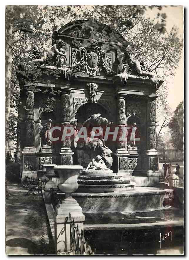 CPM Paris en flanant Jardin du Luxembourg Fontaine Medicis 