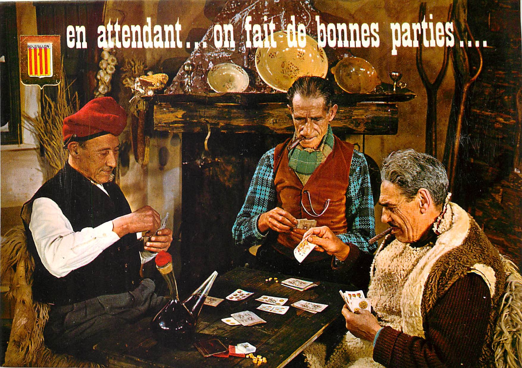 CPM Images de la vie Catalane Une partie de Tuti jeux de carte Catalan 