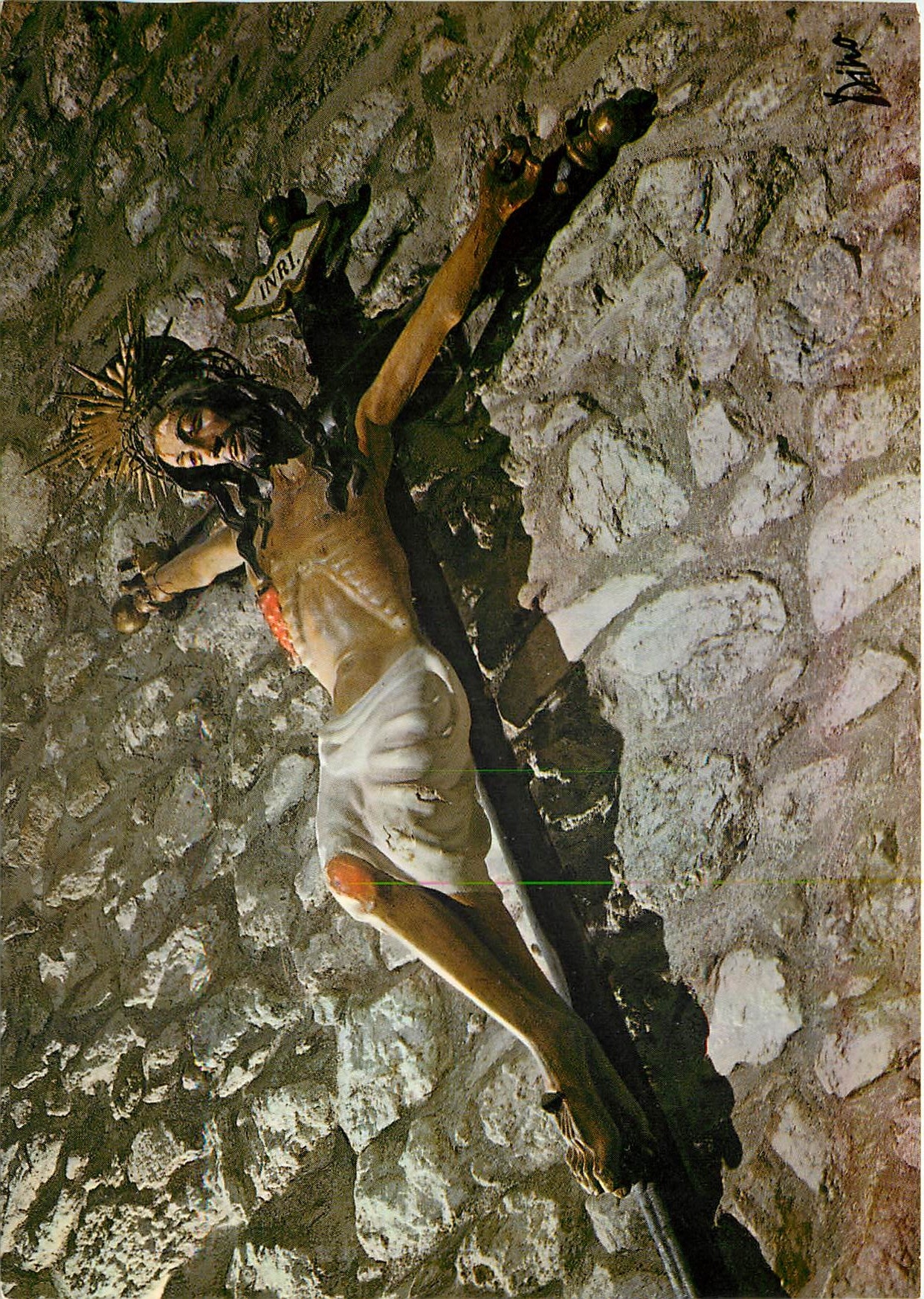 CPM Arts et Couleurs du Conflent Eglise de Villefranche de Conflent Le grand Christ en bois 