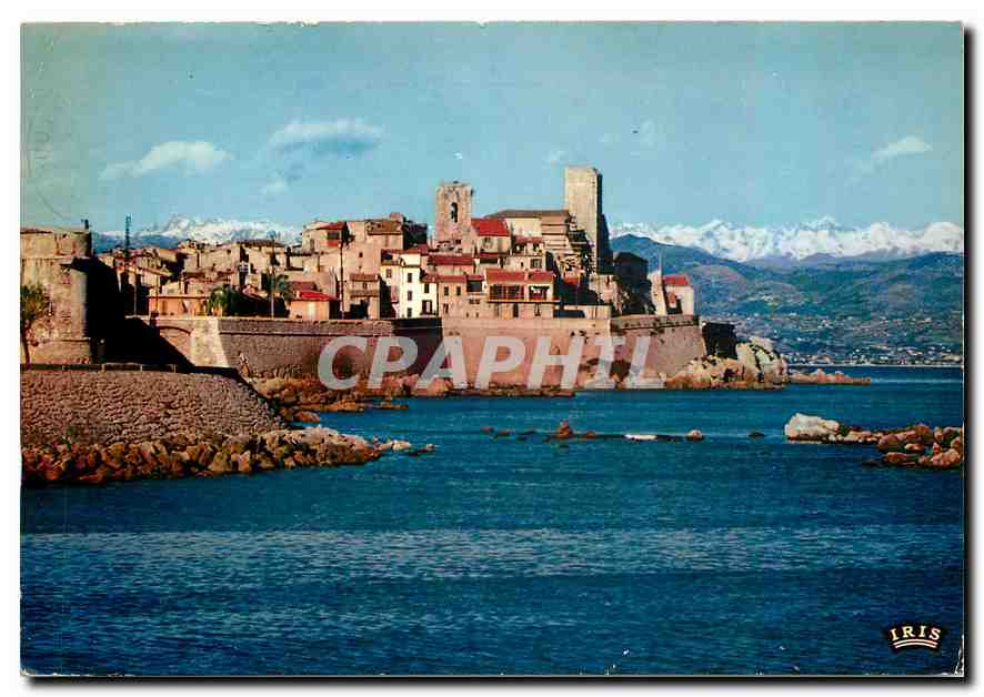 CPM Cote d'Azur Antibes Les Remparts et les Alpes 