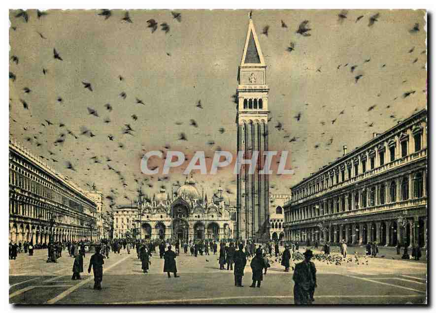 CPM Venezia Place S Marc Les pigeons 