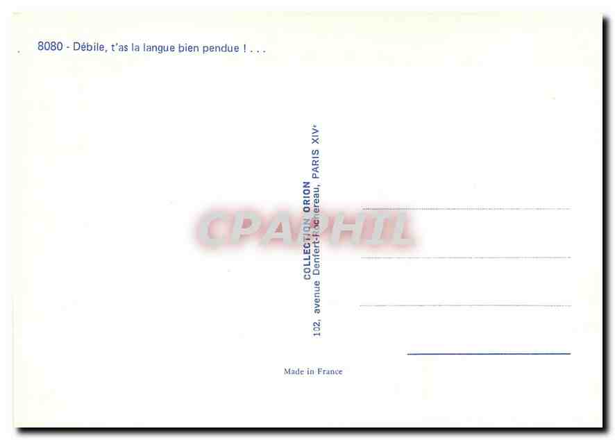 CPM Debile t'as la langue bien pendue Chien — Rückseite