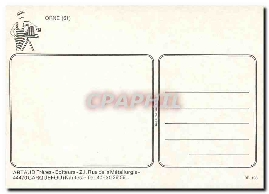 Orne (61) — Carte postale panoramique — ARTAUD Frères — Rückseite